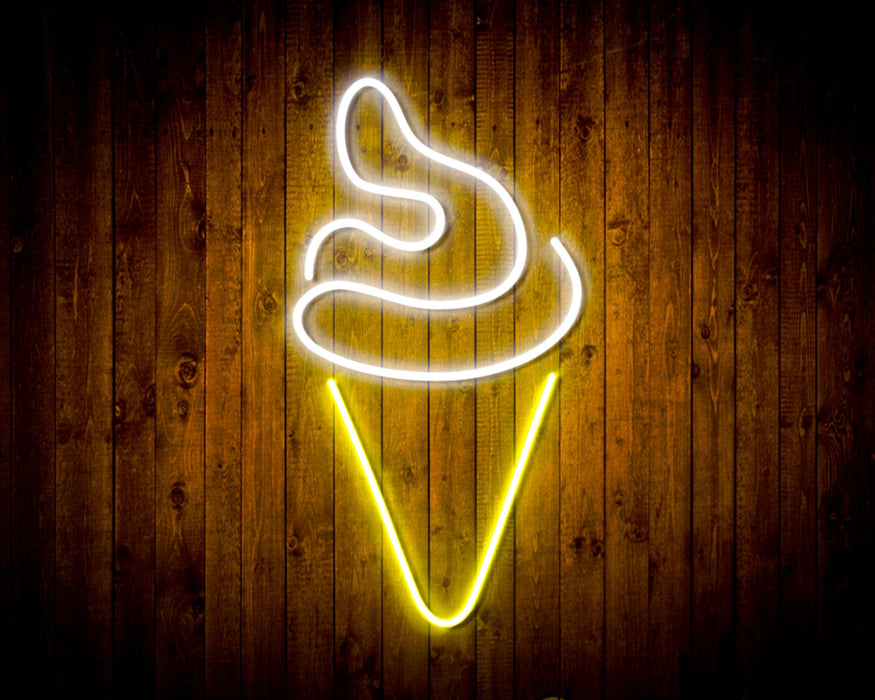 Ice Cream Cone Flex Silicone LED Sign (Neon-Style, LED Technology) - Way Up Gifts