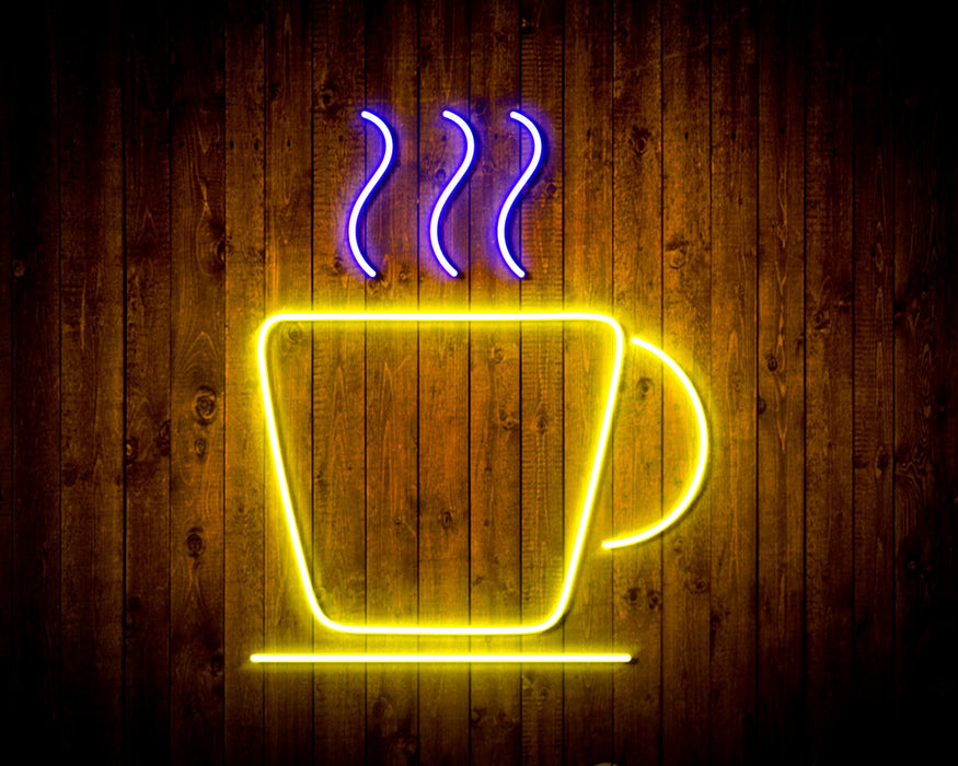 Coffee Cup Flex Silicone LED Sign (Neon-Style, LED Technology) - Way Up Gifts