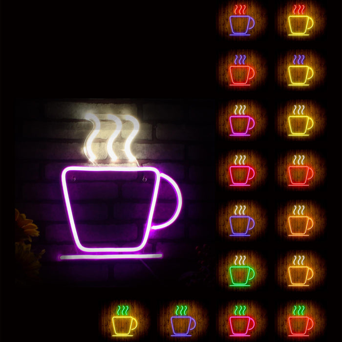 Coffee Cup Flex Silicone LED Sign (Neon-Style, LED Technology) - Way Up Gifts