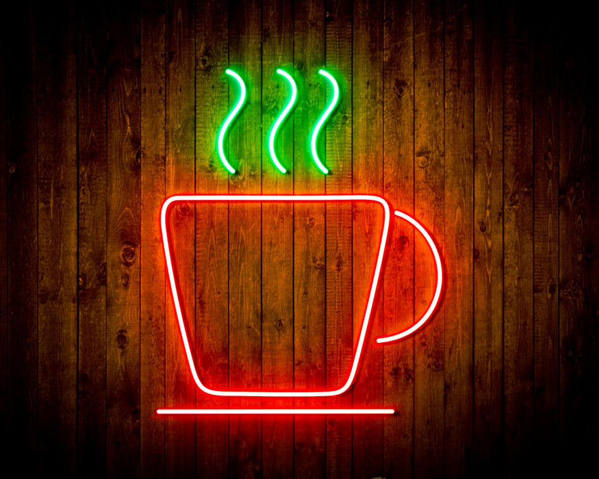 Coffee Cup Flex Silicone LED Sign (Neon-Style, LED Technology) - Way Up Gifts