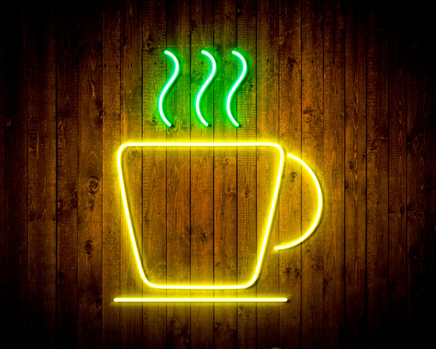 Coffee Cup Flex Silicone LED Sign (Neon-Style, LED Technology) - Way Up Gifts