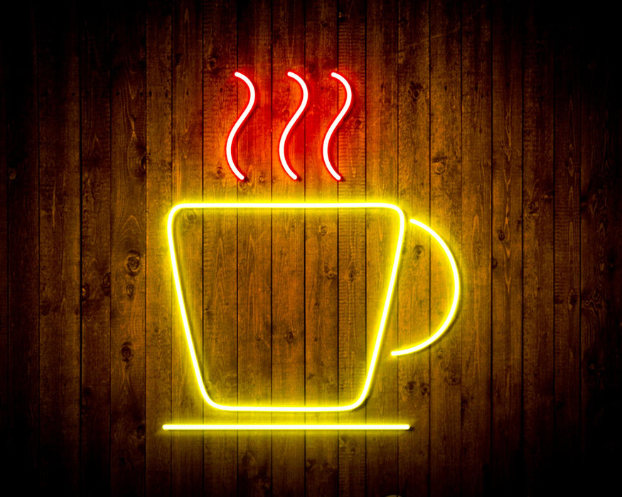 Coffee Cup Flex Silicone LED Sign (Neon-Style, LED Technology) - Way Up Gifts
