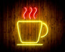 Coffee Cup Flex Silicone LED Sign (Neon-Style, LED Technology) - Way Up Gifts