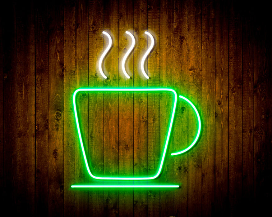Coffee Cup Flex Silicone LED Sign (Neon-Style, LED Technology) - Way Up Gifts