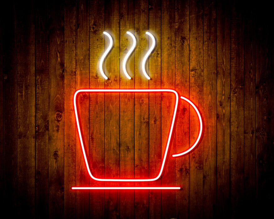 Coffee Cup Flex Silicone LED Sign (Neon-Style, LED Technology) - Way Up Gifts