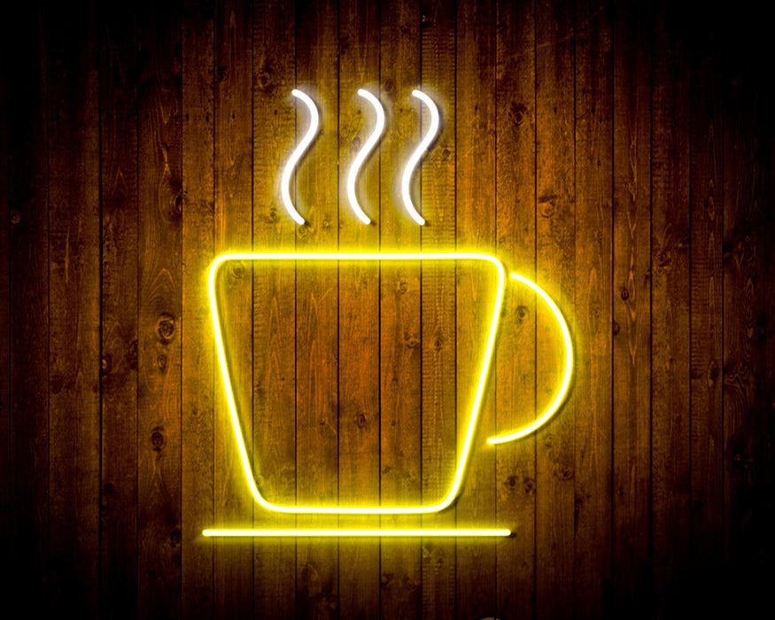 Coffee Cup Flex Silicone LED Sign (Neon-Style, LED Technology) - Way Up Gifts