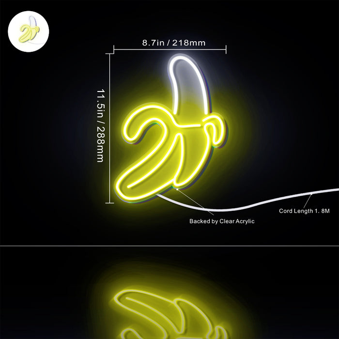 Banana Flex Silicone LED Sign (Neon-Style, LED Technology) - Way Up Gifts