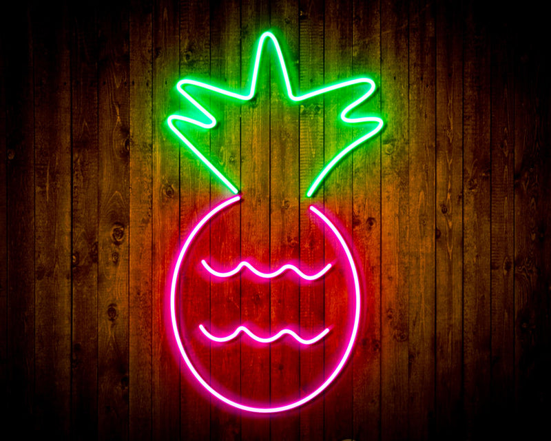 Pineapple Flex Silicone LED Sign (Neon-Style, LED Technology) - LED Gift Works