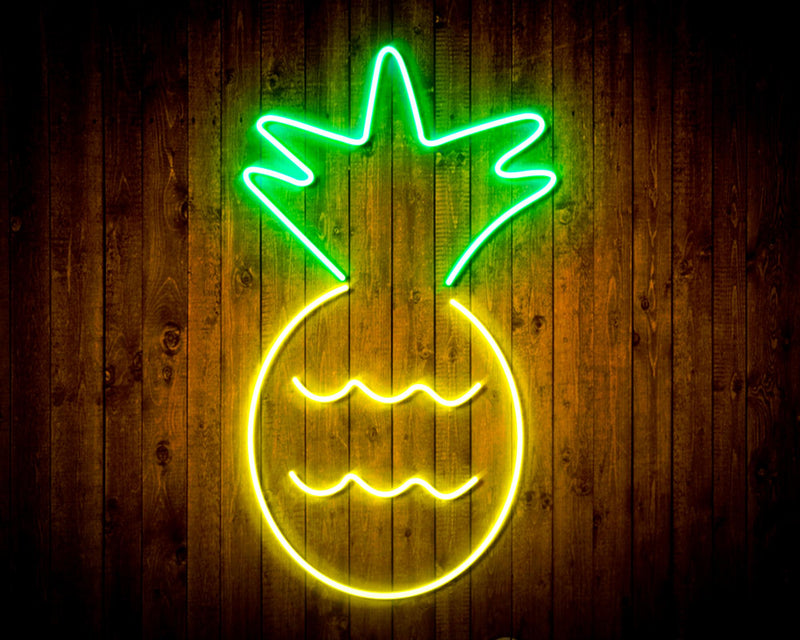 Pineapple Flex Silicone LED Sign (Neon-Style, LED Technology) - LED Gift Works