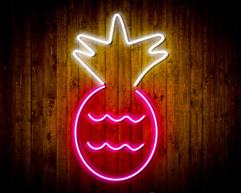 Pineapple Flex Silicone LED Sign (Neon-Style, LED Technology) - LED Gift Works
