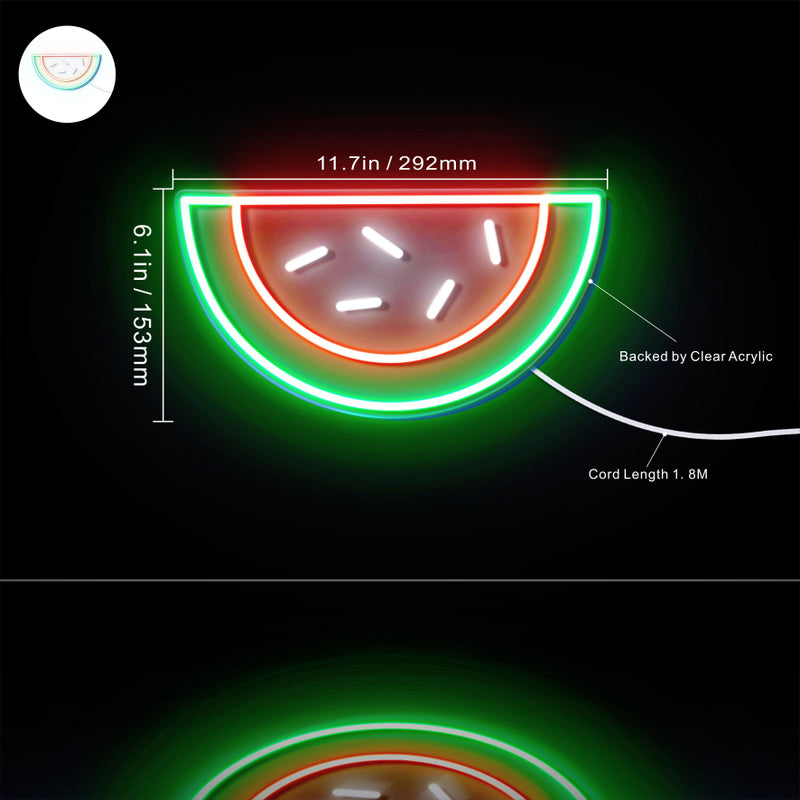 Watermelon Flex Silicone LED Sign (Neon-Style, LED Technology) - LED Gift Works