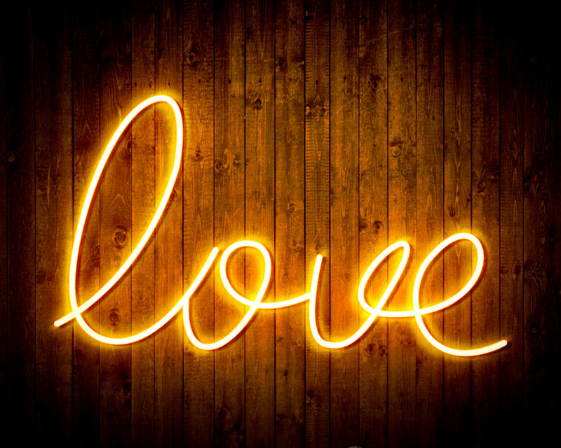Love Flex Silicone LED Sign (Neon-Style, LED Technology) - LED Gift Works