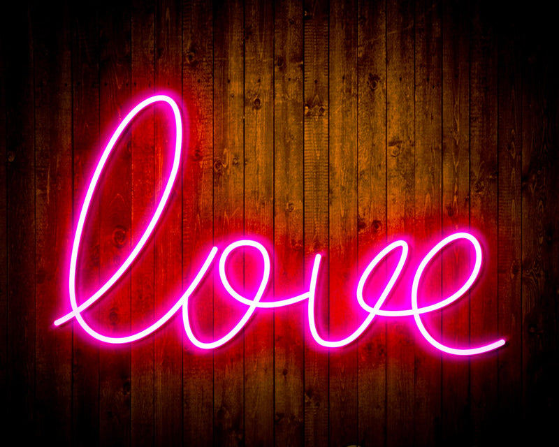 Love Flex Silicone LED Sign (Neon-Style, LED Technology) - LED Gift Works