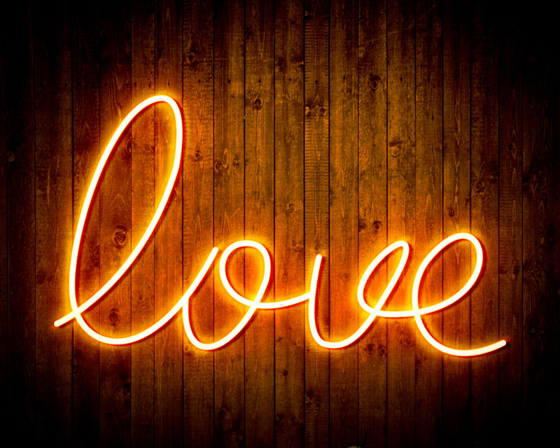 Love Flex Silicone LED Sign (Neon-Style, LED Technology) - LED Gift Works