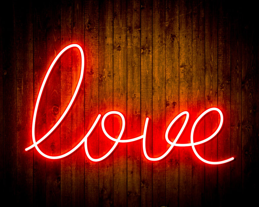 Love Flex Silicone LED Sign (Neon-Style, LED Technology) - Way Up Gifts
