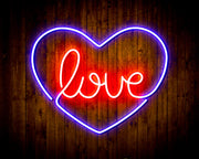 Heart Love Flex Silicone LED Sign (Neon-Style, LED Technology) - LED Gift Works