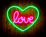 Heart Love Flex Silicone LED Sign (Neon-Style, LED Technology) - Way Up Gifts