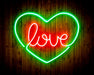 Heart Love Flex Silicone LED Sign (Neon-Style, LED Technology) - Way Up Gifts