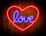 Heart Love Flex Silicone LED Sign (Neon-Style, LED Technology) - Way Up Gifts
