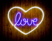 Heart Love Flex Silicone LED Sign (Neon-Style, LED Technology) - LED Gift Works