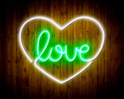 Heart Love Flex Silicone LED Sign (Neon-Style, LED Technology) - LED Gift Works