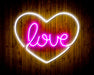 Heart Love Flex Silicone LED Sign (Neon-Style, LED Technology) - Way Up Gifts