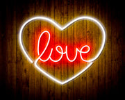 Heart Love Flex Silicone LED Sign (Neon-Style, LED Technology) - LED Gift Works