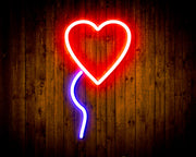 Heart Shaped Balloon Flex Silicone LED Sign (Neon-Style, LED Technology) - LED Gift Works