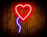 Heart Shaped Balloon Flex Silicone LED Sign (Neon-Style, LED Technology) - Way Up Gifts