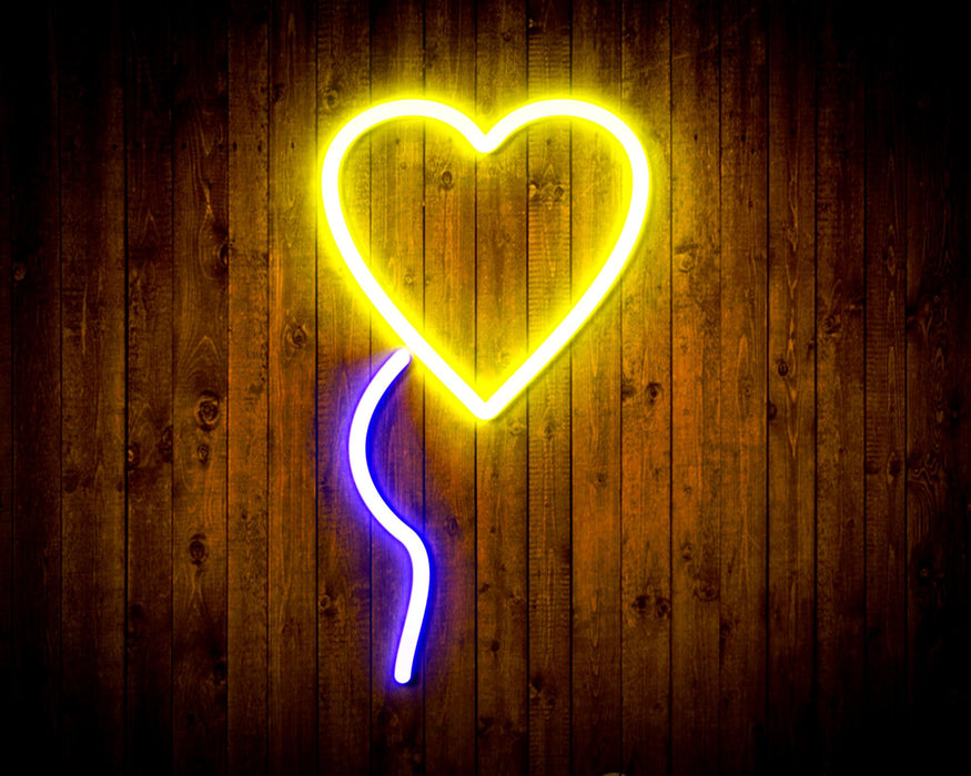Heart Shaped Balloon Flex Silicone LED Sign (Neon-Style, LED Technology) - Way Up Gifts