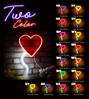 Heart Shaped Balloon Flex Silicone LED Sign (Neon-Style, LED Technology) - LED Gift Works