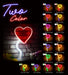 Heart Shaped Balloon Flex Silicone LED Sign (Neon-Style, LED Technology) - Way Up Gifts