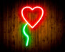 Heart Shaped Balloon Flex Silicone LED Sign (Neon-Style, LED Technology) - Way Up Gifts