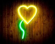 Heart Shaped Balloon Flex Silicone LED Sign (Neon-Style, LED Technology) - LED Gift Works