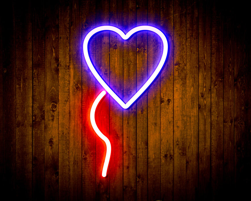 Heart Shaped Balloon Flex Silicone LED Sign (Neon-Style, LED Technology) - Way Up Gifts