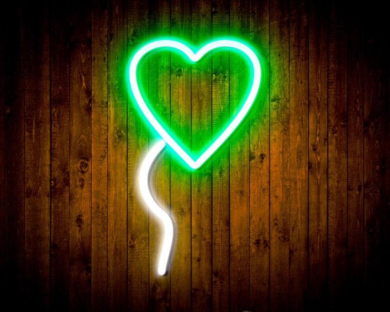 Heart Shaped Balloon Flex Silicone LED Sign (Neon-Style, LED Technology) - LED Gift Works