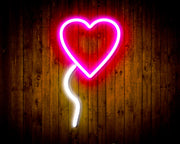 Heart Shaped Balloon Flex Silicone LED Sign (Neon-Style, LED Technology) - LED Gift Works