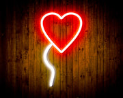 Heart Shaped Balloon Flex Silicone LED Sign (Neon-Style, LED Technology) - LED Gift Works