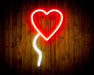 Heart Shaped Balloon Flex Silicone LED Sign (Neon-Style, LED Technology) - Way Up Gifts
