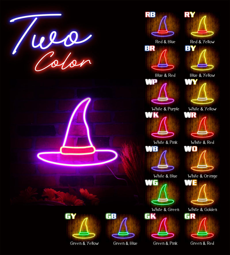 Wizard Hat Flex Silicone LED Sign (Neon-Style, LED Technology) - LED Gift Works