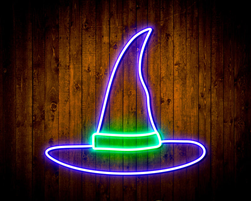 Wizard Hat Flex Silicone LED Sign (Neon-Style, LED Technology) - LED Gift Works
