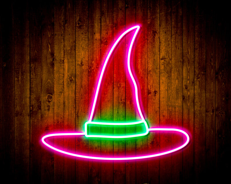 Wizard Hat Flex Silicone LED Sign (Neon-Style, LED Technology) - LED Gift Works