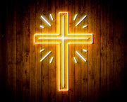 Shining Cross Jesus Christianity Decoration Flex Silicone LED Sign (Neon-Style, LED Technology) - LED Gift Works