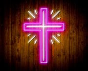 Shining Cross Jesus Christianity Decoration Flex Silicone LED Sign (Neon-Style, LED Technology) - LED Gift Works