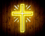 Shining Cross Jesus Christianity Decoration Flex Silicone LED Sign (Neon-Style, LED Technology) - LED Gift Works