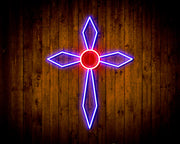 Holy Cross Jesus Christianity Flex Silicone LED Sign (Neon-Style, LED Technology) - LED Gift Works