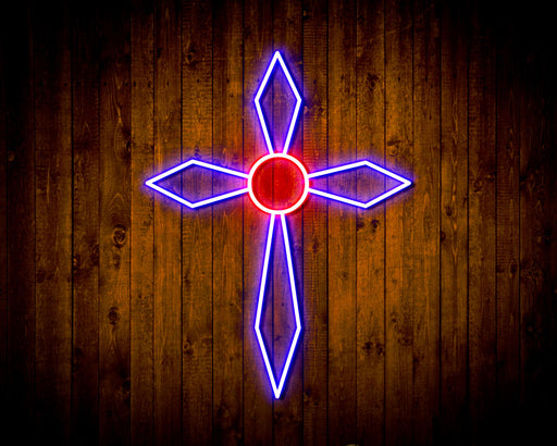 Holy Cross Jesus Christianity Flex Silicone LED Sign (Neon-Style, LED Technology) - Way Up Gifts
