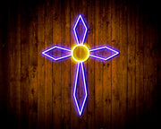 Holy Cross Jesus Christianity Flex Silicone LED Sign (Neon-Style, LED Technology) - LED Gift Works