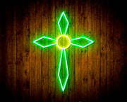 Holy Cross Jesus Christianity Flex Silicone LED Sign (Neon-Style, LED Technology) - LED Gift Works