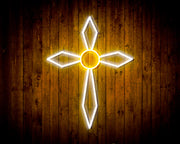 Holy Cross Jesus Christianity Flex Silicone LED Sign (Neon-Style, LED Technology) - LED Gift Works